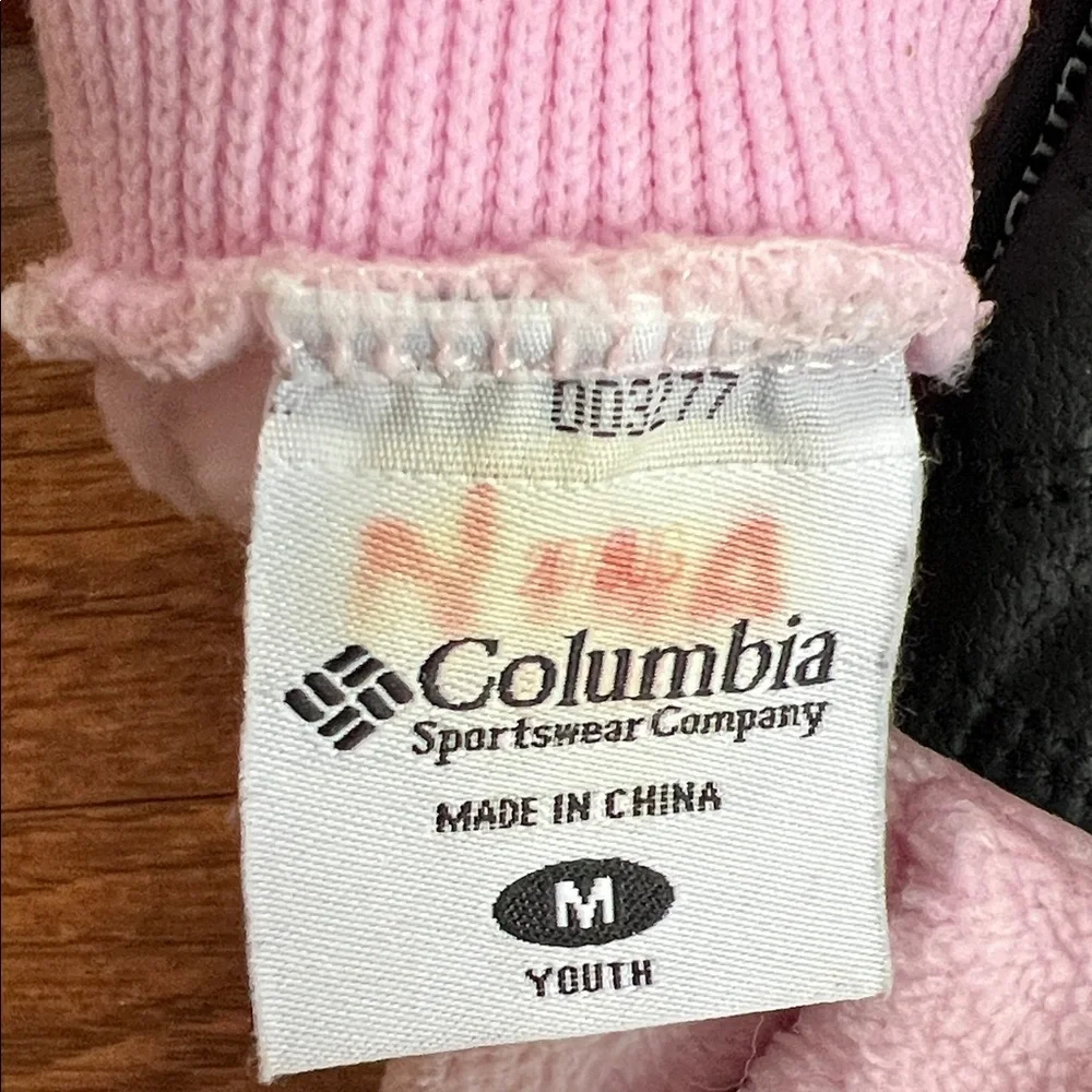 Columbia Kids Mittens in Soft Pink and Black